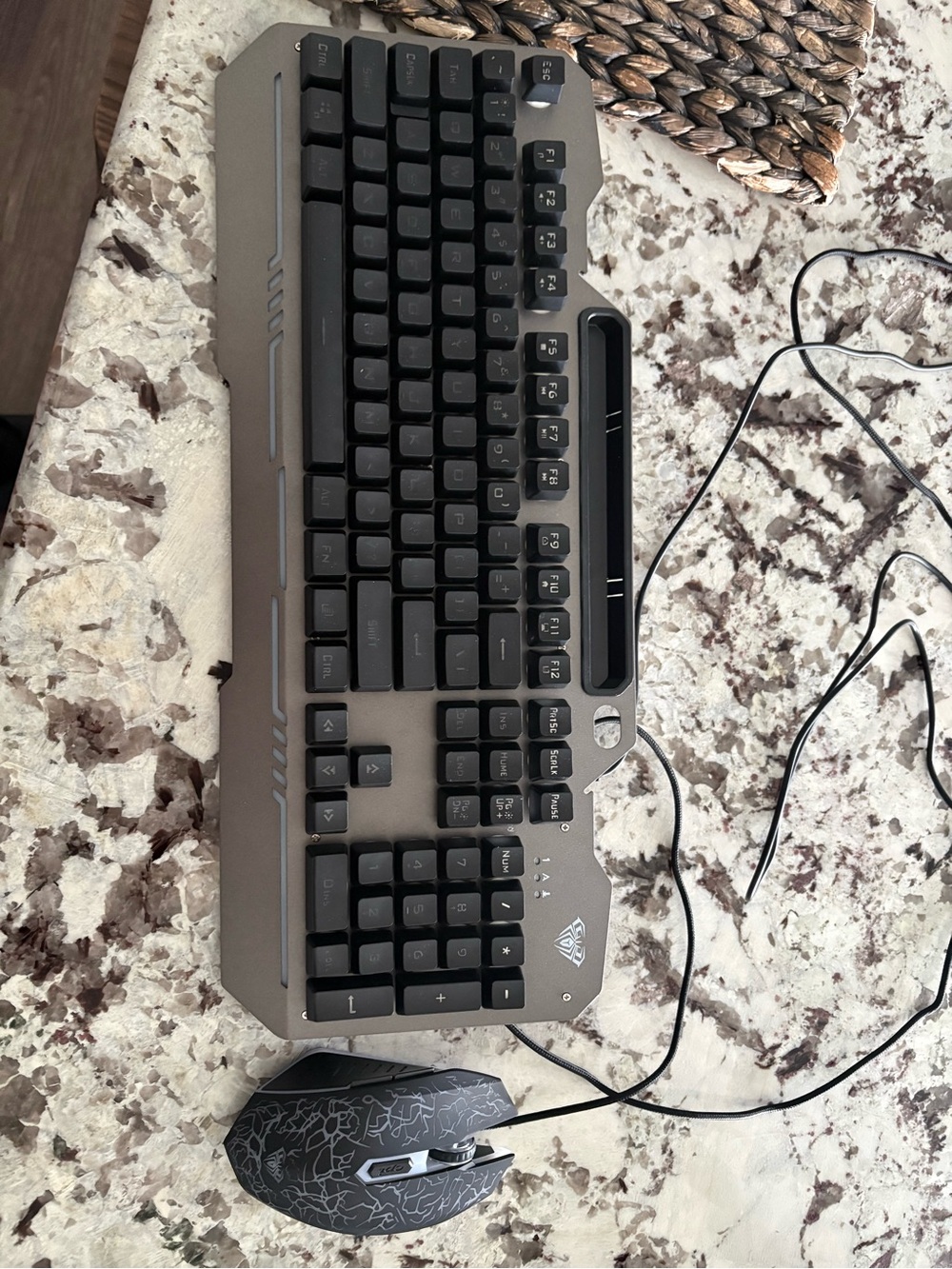 Gaming Keyboard and Mouse Combo - Gray